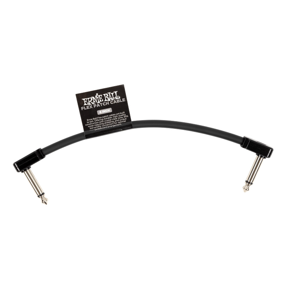 ERNIE BALL P06439 Flex Patch Cable 6in-Black